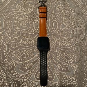 Longvadon Men’s Leather Apple Watch Band